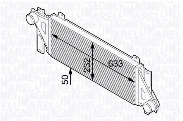 351319202580 Intercooler, compresor MAGNETI MARELLI 