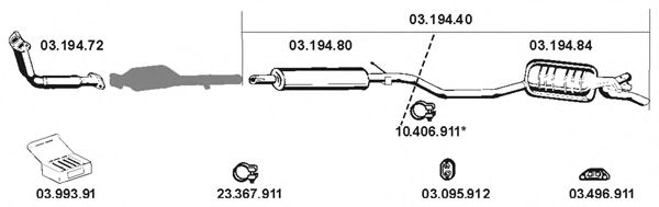 032045 Sistem de esapament EBERSPÄCHER 