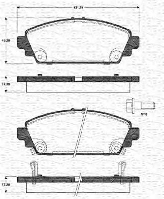 set placute frana,frana disc 2