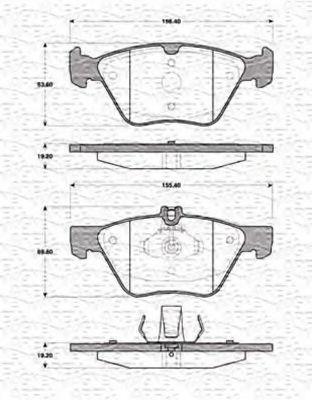 set placute frana,frana disc 2