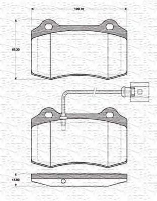 set placute frana,frana disc 2