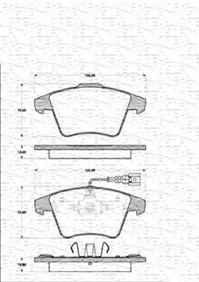 set placute frana,frana disc 2