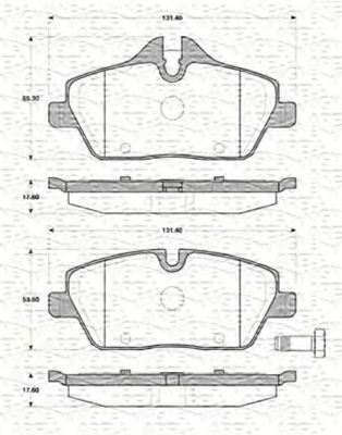 set placute frana,frana disc 2