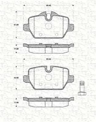 set placute frana,frana disc 2