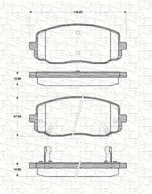 set placute frana,frana disc 2