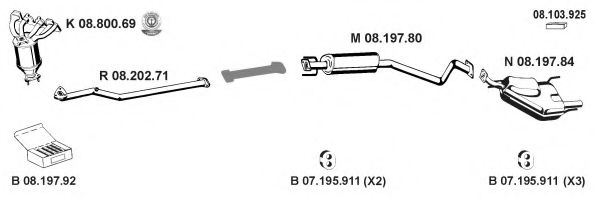 082596 Sistem de esapament EBERSPÄCHER 