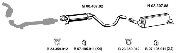 082678 Sistem de esapament EBERSPÄCHER 