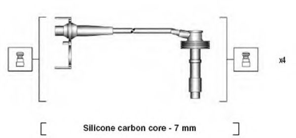 941215150800 Set cablaj aprinder MAGNETI MARELLI 