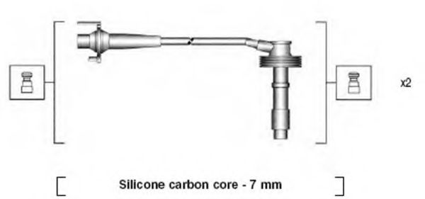 941215240807 Set cablaj aprinder MAGNETI MARELLI 