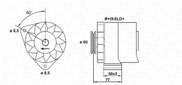 943356646010 Generator / Alternator MAGNETI MARELLI 