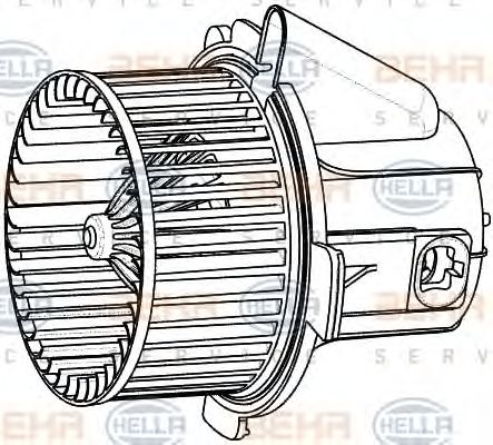 8EW 009 157-541 Ventilator, habitaclu BEHR HELLA SERVICE 