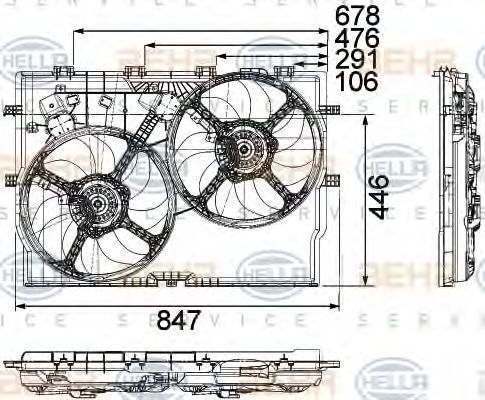 Ventilator, radiator