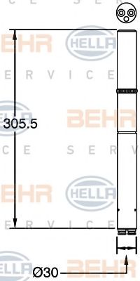 8FT 351 335-141 uscator,aer conditionat BEHR HELLA SERVICE 