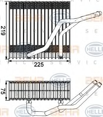 8FV 351 210-541 evaporator,aer conditionat BEHR HELLA SERVICE 