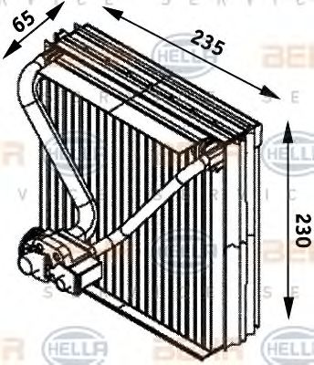 8FV 351 211-561 evaporator,aer conditionat BEHR HELLA SERVICE 
