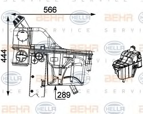8MA 376 705-471 Vas de expansiune, racire BEHR HELLA SERVICE 