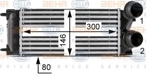 Intercooler, compresor