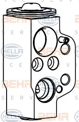 8UW 351 234-561 Supapa expansiune, clima BEHR HELLA SERVICE 