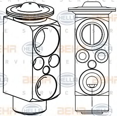 8UW 351 234-621 Injectoare, supapa expansiune BEHR HELLA SERVICE 