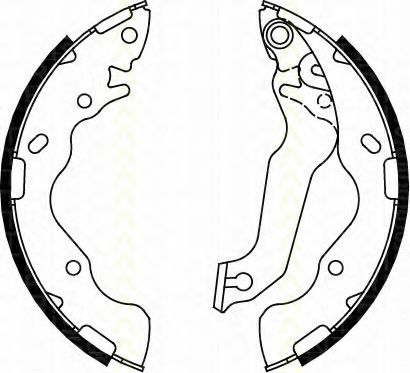 8100 18009 Set saboti frana TRISCAN 