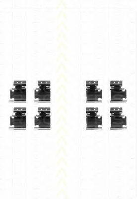 Set accesorii, placute frana