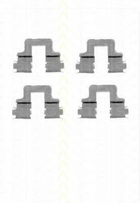 8105 101629 Set accesorii, placute frana TRISCAN 