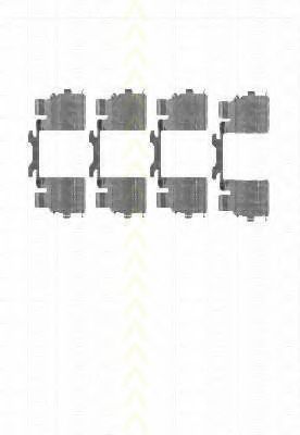 8105 101648 Set accesorii, placute frana TRISCAN 