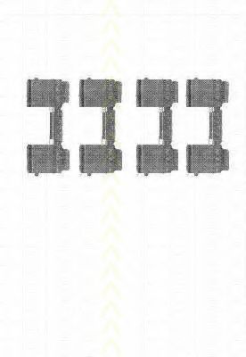 8105 101649 Set accesorii, placute frana TRISCAN 