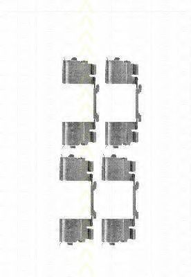 8105 101651 Set accesorii, placute frana TRISCAN 