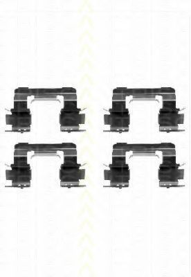 Set accesorii, placute frana