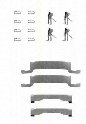 Set accesorii, placute frana
