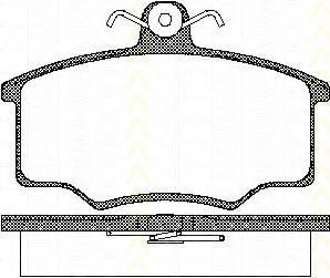 8110 10776 set placute frana,frana disc TRISCAN 