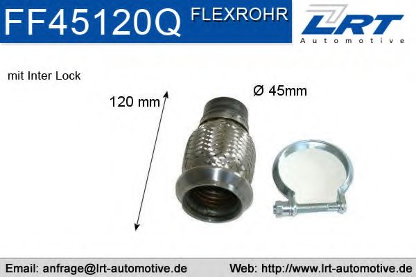 FF45120Q Teava reparatie, catalizator LRT 