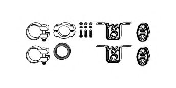 82 11 2367 Set montare, sistem de esapament HJS 