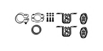 82 11 2396 Set montare, sistem de esapament HJS 