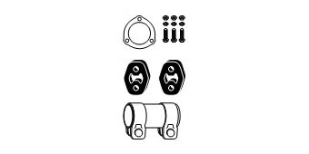 82 11 3263 Set montare, catalizator HJS 