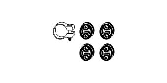 82 32 3573 Set montare, toba esapament HJS 