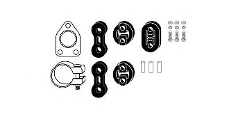 82 35 8129 Set montare, sistem de esapament HJS 