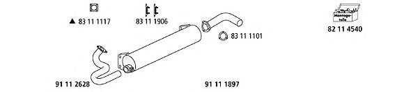 VW_1176 Sistem de esapament HJS 