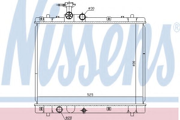 641758 Radiator, racire motor NISSENS 