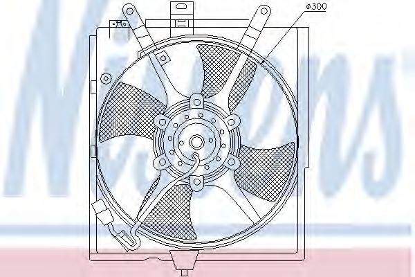 85298 Ventilator, radiator NISSENS 