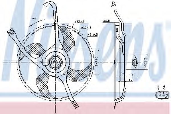 Ventilator, radiator