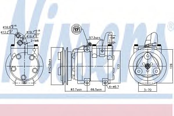 890059 Compresor, climatizare NISSENS 