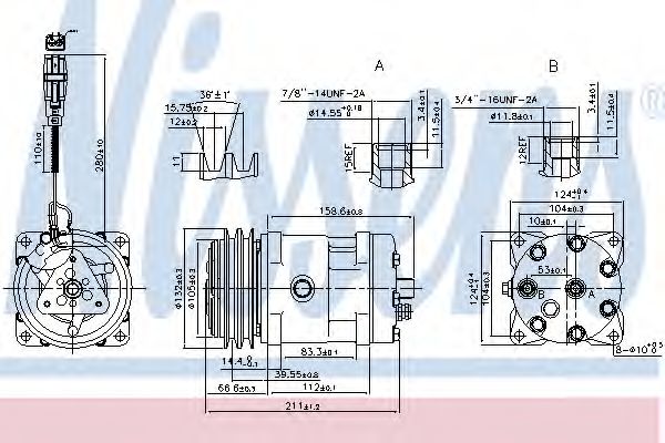 89472 Compresor, climatizare NISSENS 