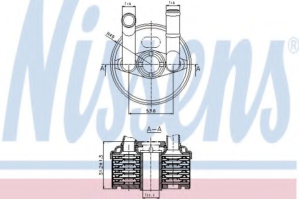 90666 Radiator racire ulei, cutie de viteze automata NISSENS 