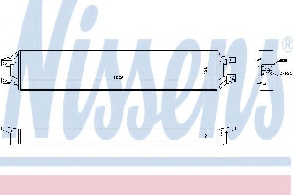 90731 Radiator ulei, ulei motor NISSENS 