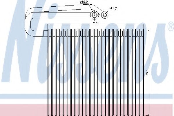 92165 evaporator,aer conditionat NISSENS 