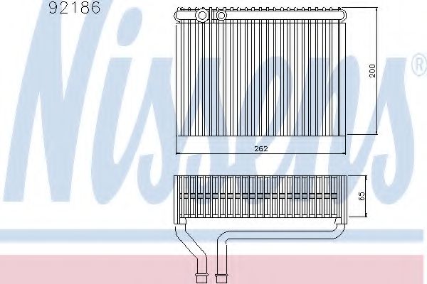 92186 evaporator,aer conditionat NISSENS 