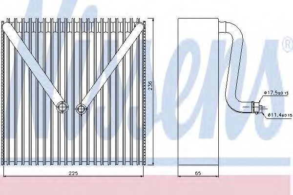 92191 evaporator,aer conditionat NISSENS 