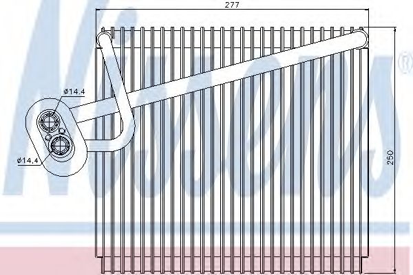 92289 evaporator,aer conditionat NISSENS 